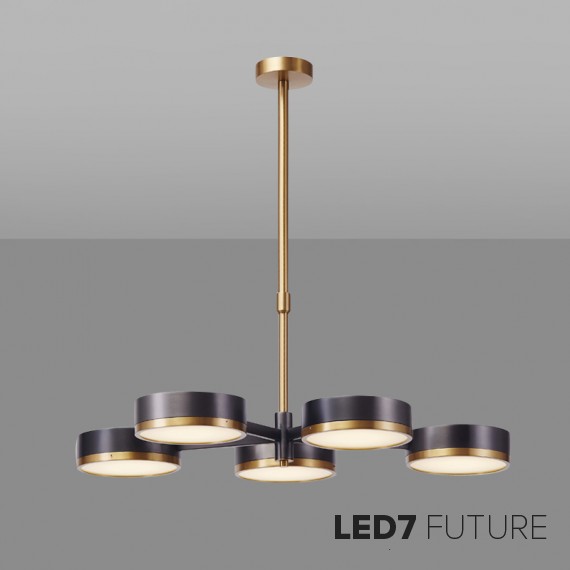 Loft Industry Modern - Dish Chandelier